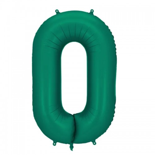 Balão Número 0 Verde Escuro